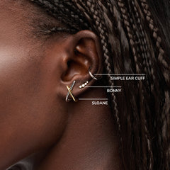 Gold Stud Earrings - Sloane