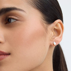 Classic Oval Solitaire Earrings