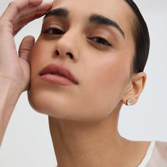 Bold Oval Solitaire Earrings