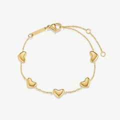 Bubble Heart Multi Bracelet