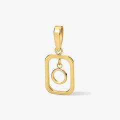 Floating Initial Pendant