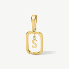 Floating Initial Pendant