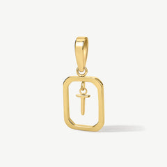 Floating Initial Pendant