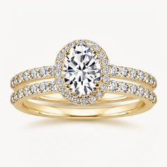 Classy Double Band Pave Ring