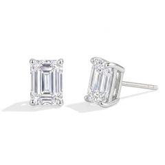 Elegant Shaped Diamond Stud Earrings