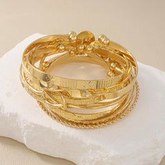 12-Piece Adjustable Textured Cuff Stack
