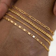 Multi Piece Classic Anklet Stacks