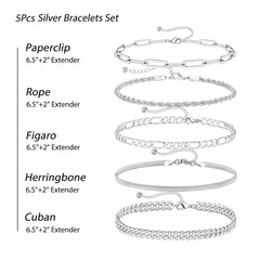 5-Piece Classic Bracelets Stack