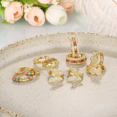 5 Sets of Colorful & Classy Huggie Earrings