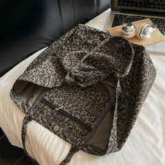 Large Leopard Print Tote Bag