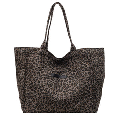 Large Leopard Print Tote Bag