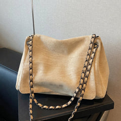 Suede Inspired Hand Bag