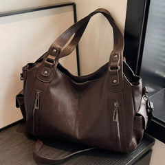 Y2K Inspired Leather Tote Bag