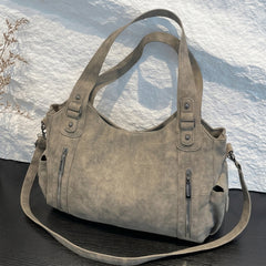 Y2K Inspired Leather Tote Bag