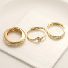 3-Piece Adjustable Hinge Bangle Stack