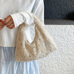 Boho Woven Floral Hand Bag