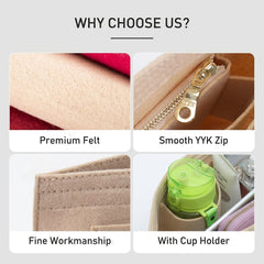 Inner Felt Bag Organizer for Hand Bags