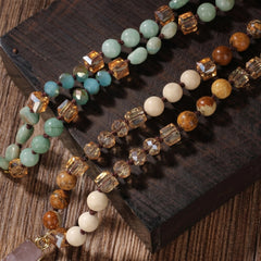 Crystal Tian Cross Necklace