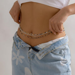 3-Piece Boho Beaded Waist Chain