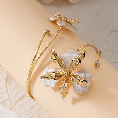 Tropical Open Floral Arm Bracelet