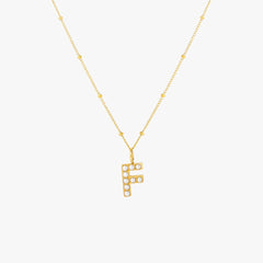 Pearl Initial Necklace
