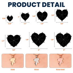Personalized Family Heart Puzzle Necklace