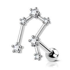 16G Astrology Zodiac Constellation Stud Earrings