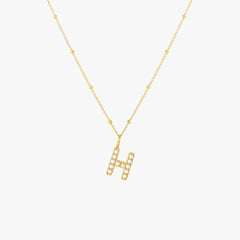 Pearl Initial Necklace