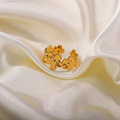 Dainty Floral Wrap Ring