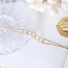 Dual Layered Threaded Diamond Bracelet