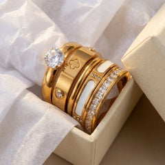 18K 5-Piece Luxe Ring Stack