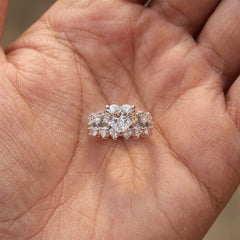 2-Piece Statement Heart Ring Stack