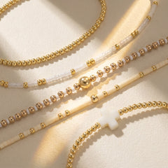5-Piece Boho Beaded Bracelet Stack