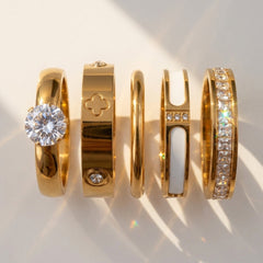 18K 5-Piece Luxe Ring Stack