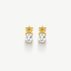 Classic Oval Solitaire Earrings