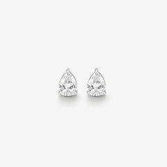 Classic Pear Solitaire Earrings