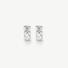 Classic Oval Solitaire Earrings