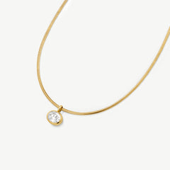 Torque Oval Bezel Necklace