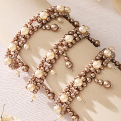 Shell Pearl-Look Beaded Charm Bracelet