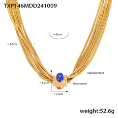 Sparkling Clover Layered Necklace and Bracelet