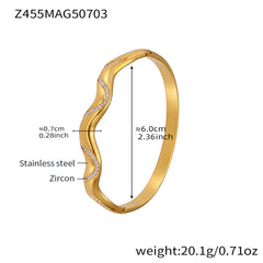 Cubic Zirconia Open Bangle Designs