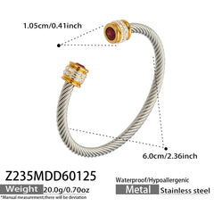 Cubic Zirconia Open Cuff Bracelet Designs