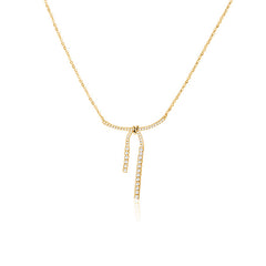 Nicolette Vintage-Inspired Pavé Bow Choker Necklace