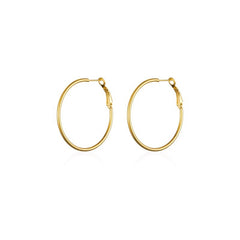 Nadine Statement Stainless Steel Hoop Earrings