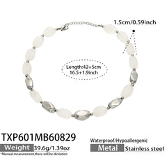 18K Gold-Plated Color Resin Link Jewelry