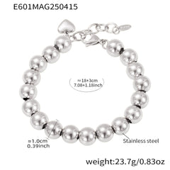 Polished Round Bead Bracelet