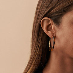 Daphne Statement Leopard Hoop Earrings
