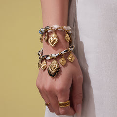 Scarf-Tie Multi-Charm Jewelry Designs