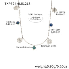 18K Gold-Plated Natural Stone or Pearl-Look Charm Jewelry