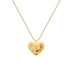 Heart Stone-Accent Pendant Necklace